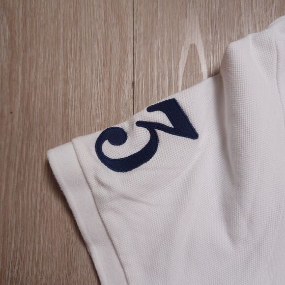 Polo Ralph Lauren Polo Shirt Mens XL White Big Pony 3 Sleeve Patch Embroidered - Picture 2 of 10